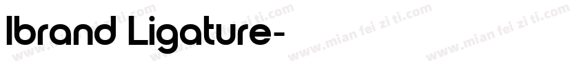Ibrand Ligature字体转换